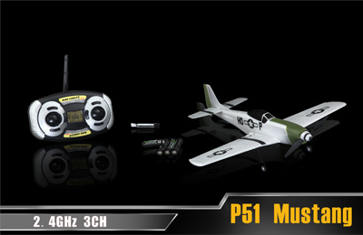 Airplane P51Mustang Ultra-Micro Classic 4CH - 2,4 Ghz  RTF